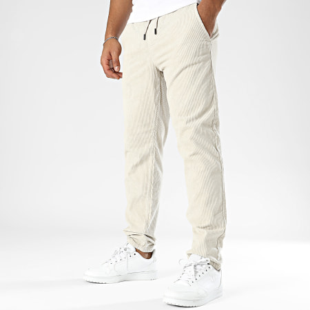 Only And Sons - Pantalon Linus Tap Corduroy Beige Clair