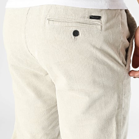 Only And Sons - Pantalon Linus Tap Corduroy Beige Clair