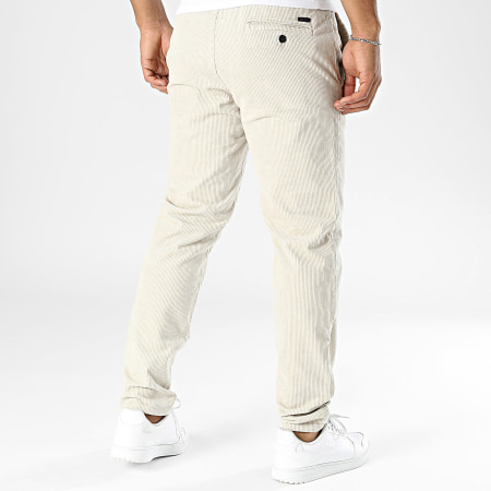 Only And Sons - Pantalon Linus Tap Corduroy Beige Clair