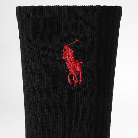 Polo Ralph Lauren - Lot De 3 Paires De Chaussettes Big Player Noir