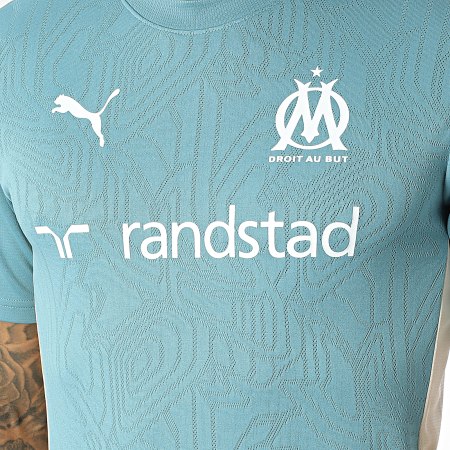 Puma - Maillot de entrenamiento OM 778218 Azul claro