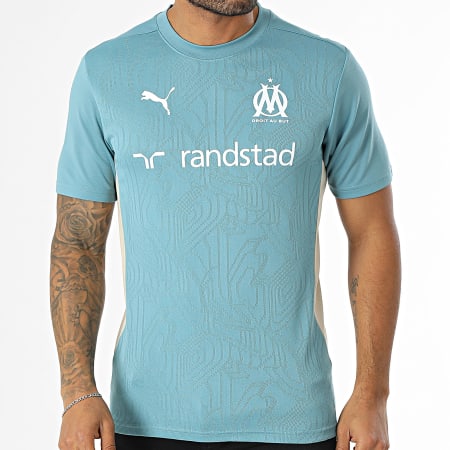 Puma - Maillot de entrenamiento OM 778218 Azul claro
