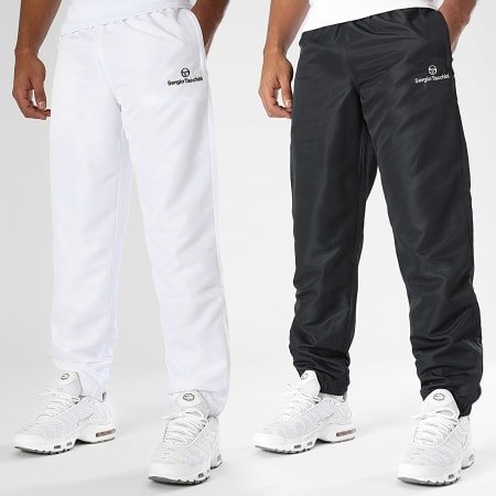 Sergio Tacchini - Lot De 2 Pantalons Jogging Carson 40850_502 40850_118 Noir Blanc