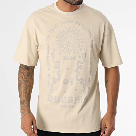 Sixth June - Oversize Beige Tee Shirt - Ryses