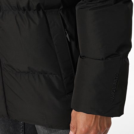 Superdry - 5 Baffle Chaqueta deportiva con capucha M5011901A Negro