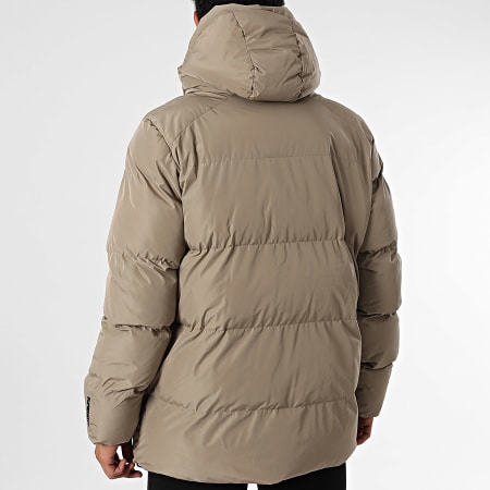 Superdry - Doudoune Capuche 5 Baffle Sports M5011901A Beige Foncé