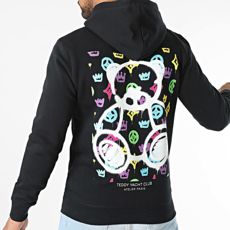 Teddy Yacht Club - Sweat Capuche Atelier Paris Colors Noir