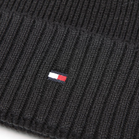 Tommy Hilfiger - Lot Echarpe Et Bonnet Flag Pima Cotton 2937 Noir