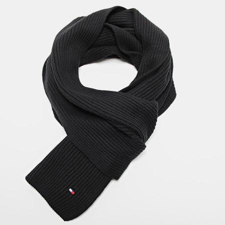Tommy Hilfiger - Lot Echarpe Et Bonnet Flag Pima Cotton 2937 Noir