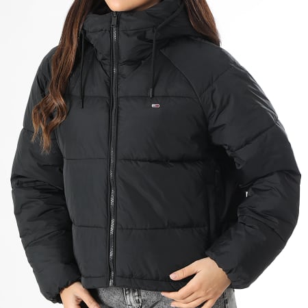 Tommy Jeans - Doudoune Capuche Femme Puffer Ext 8841 Noir