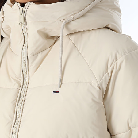 Tommy Jeans - Doudoune Capuche Femme Puffer Ext 8841 Beige