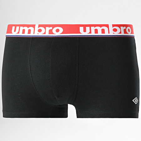 Umbro - Set van 4 Zwart Rood Wit Marine Klasse Boxershorts