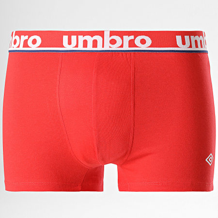 Umbro - Set van 4 Zwart Rood Wit Marine Klasse Boxershorts