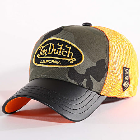 Casquette Orange Trucker Snapback POLY | Von Dutch
