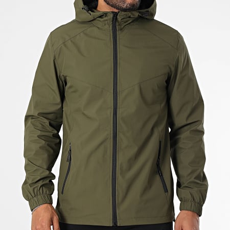 Zayne Paris  - Coupe-Vent Capuche Vert Kaki