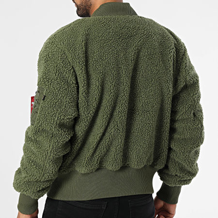 Alpha Industries - MA-1 Teddy Fleece Bomber Jacket 108102 Kaki Groen