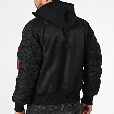 Alpha Industries - Bomber Capuche Tec SE 133104 Noir