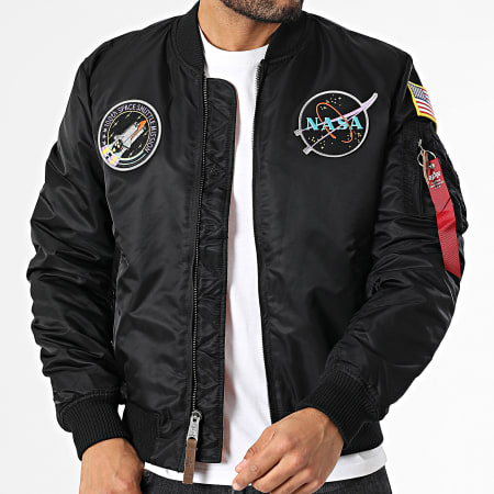 Alpha Industries - Bommenwerper MA-1 VF Nasa Zwart