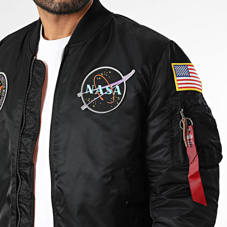 Alpha Industries - Bommenwerper MA-1 VF Nasa Zwart