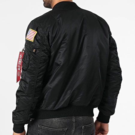 Alpha Industries - Bommenwerper MA-1 VF Nasa Zwart
