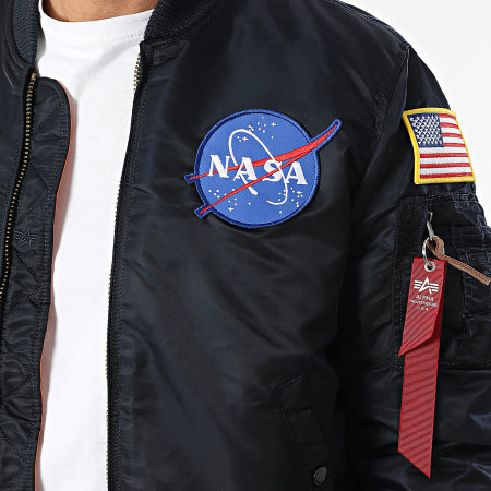 Alpha Industries - Bommenwerper MA-1 VF Nasa marineblauw