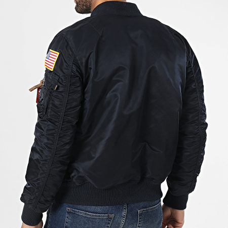 Alpha Industries - Bommenwerper MA-1 VF Nasa marineblauw