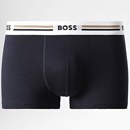 BOSS - Lot De 3 Boxers 50492200 Noir Bleu Marine Vert Kaki