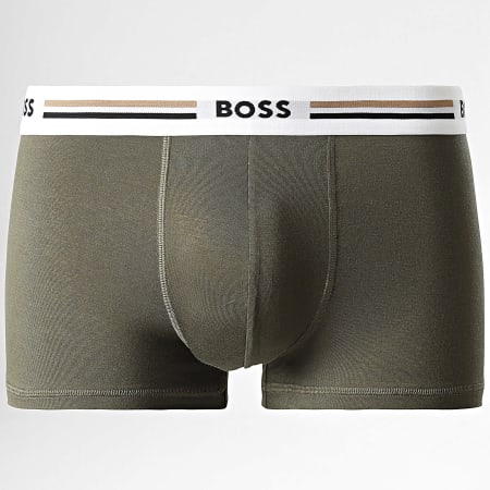 BOSS - Lot De 3 Boxers 50492200 Noir Bleu Marine Vert Kaki