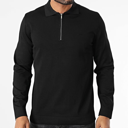Classic Series - Pull Col Zippé Noir