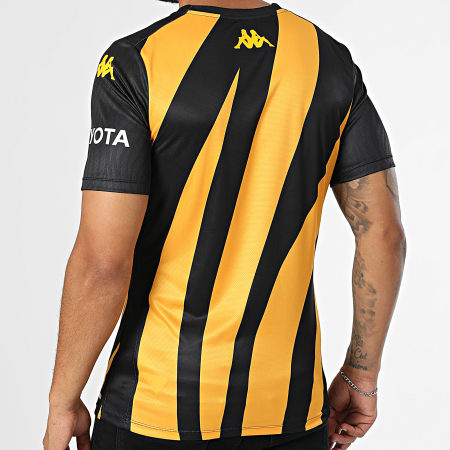 Kappa - Camiseta de fútbol Aboupre Pro 8 AM Kaizer Chiefs 361R5BW Amarillo Negro