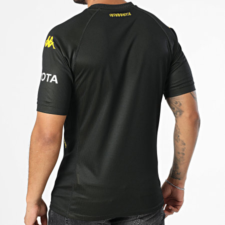 Kappa - Camiseta de fútbol Kombat Kaizer Chiefs 361U8NW Negra