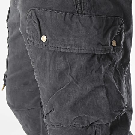 KZR - Pantalones Cargo Gris Carbón