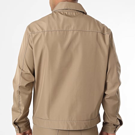 KZR - Ensemble Veste Zippée Et Pantalon Camel