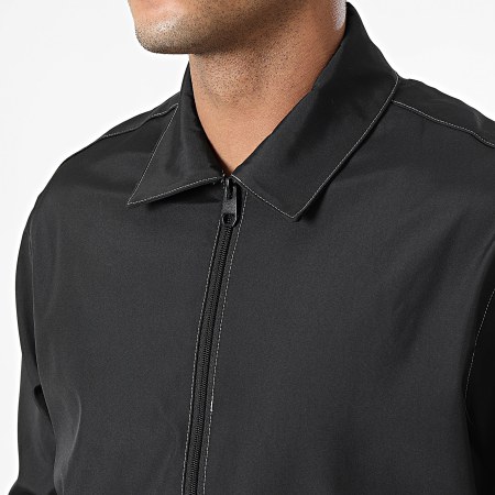 KZR - Ensemble Veste Zippée Et Pantalon Noir