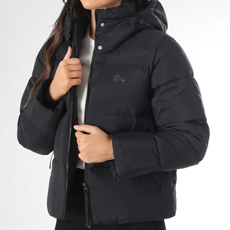 Doudoune Femme Big Logo Crocodile Noir