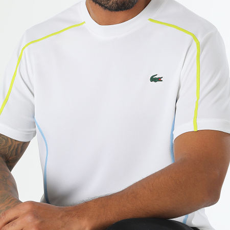 Tee Shirt Regular Fit Logo Crocodile Ultra Dry Blanc