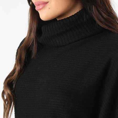 Only - Poncho Col Roulé Femme Lovisa Noir
