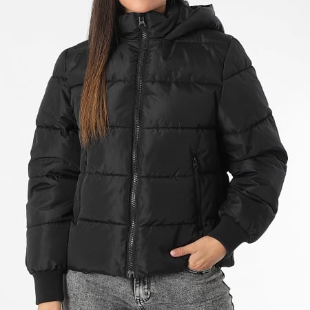 Only - Doudoune Capuche Femme Viskas Life Noir