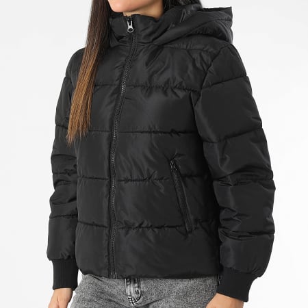 Only - Doudoune Capuche Femme Viskas Life Noir