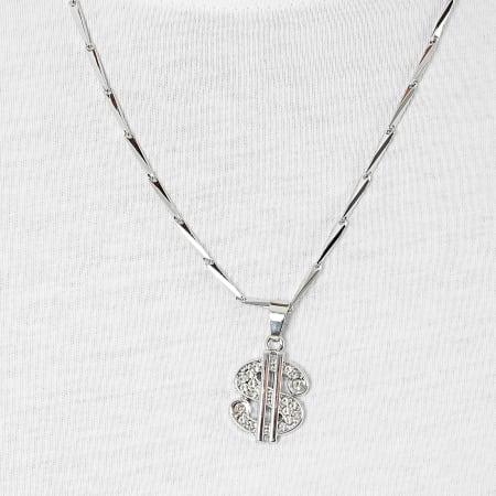 Urban Classics - Collar TB4047 Plata
