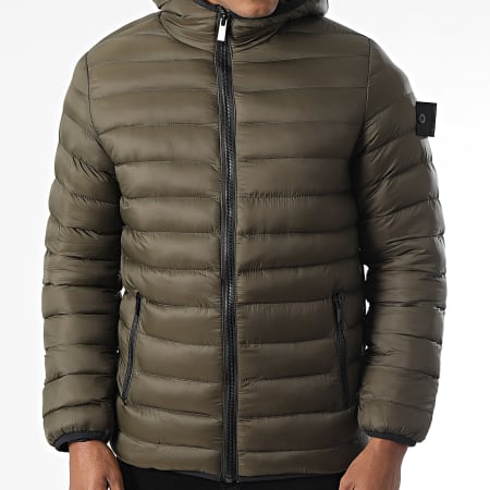 Zayne Paris  - Doudoune Capuche Vert Kaki