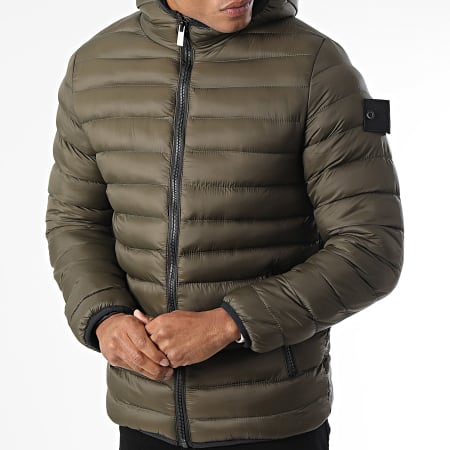 Zayne Paris  - Doudoune Capuche Vert Kaki