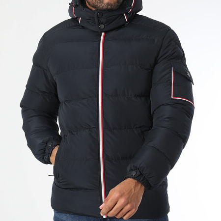 Zayne Paris  - Doudoune Capuche Bleu Marine