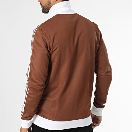 Adidas Originals - Veste Zippée A Bandes Classic IY9879 Marron