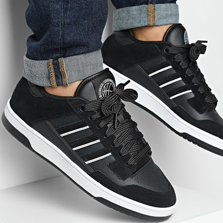 Adidas Sportswear - Baskets Rapid Court Low JP5247 Core Black Carbon Footwear White