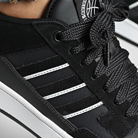 Adidas Sportswear - Baskets Rapid Court Low JP5247 Core Black Carbon Footwear White