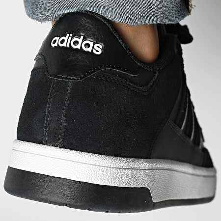 Adidas Sportswear Baskets Rapid Court Low JP5247 Core Black Carbon Footwear White LaBoutiqueOfficielle