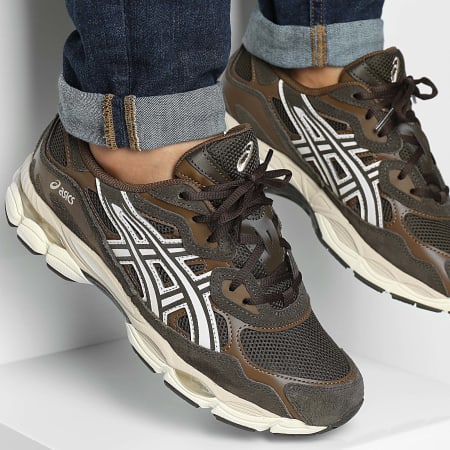 Asics - Baskets Gel Nyc 1203A663 Black Coffee Feather Grey
