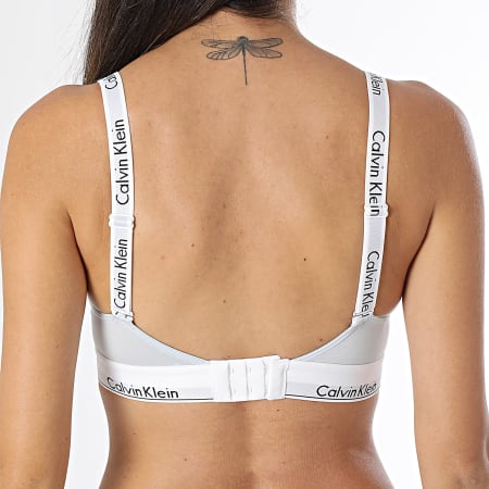 Calvin Klein - Sujetador forrado ligero para mujer QF7059E Azul claro