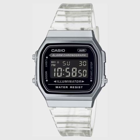 Casio - Reloj Vintage A168XES-1BEF Negro Transparente